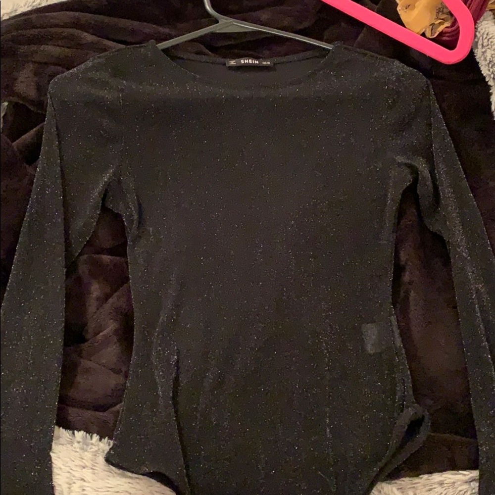 Glittery see through bodysuit